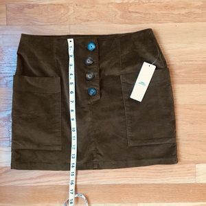 Urban Outfitters BDG moss colored mini skirt